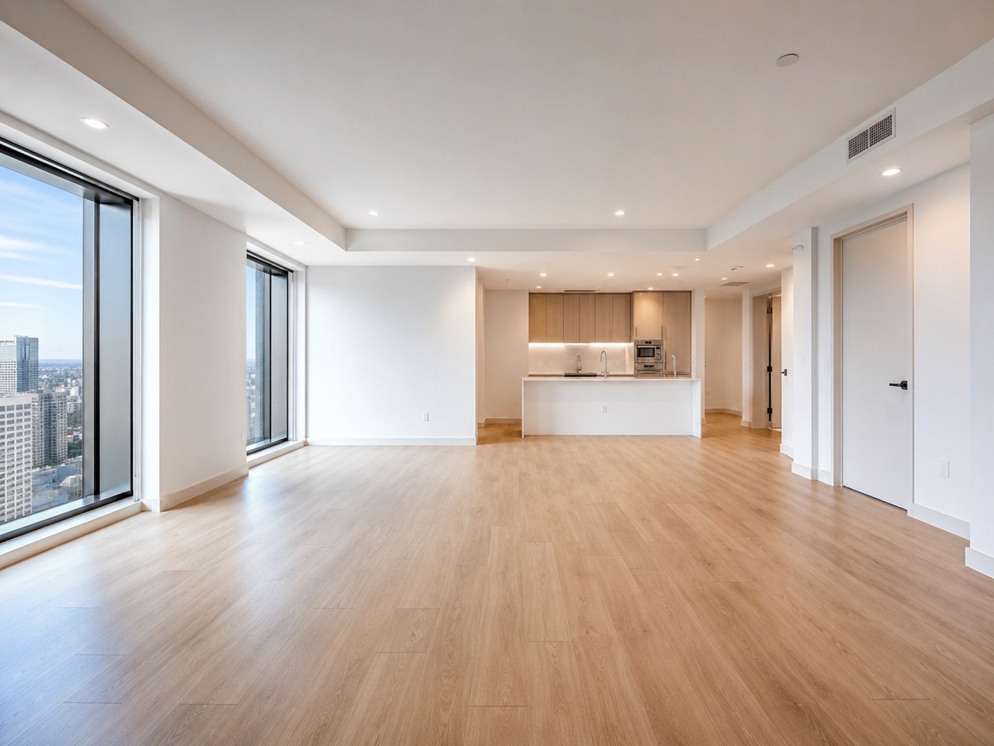 Clean move-in ready space after turnover cleaning